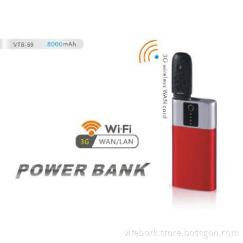 Hot selling wifi power bank with 5200mAh